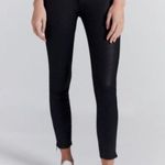 CURRENT ELLIOT The Soho Zip Stiletto Black Coated Skinny Jeans Moto Size 25 Photo 0