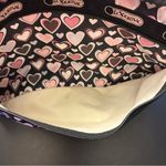 LeSportsac  Deluxe Everyday travel Bag adjustable strap HEARTS Pink Black Nylon Photo 13