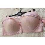 Black BOW Size 38C Lace Bra New Pink Photo 6