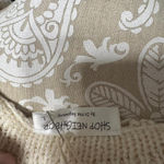 NWT Open Knit White Neutral Clean Girl Cardigan Boho CottageCore CoastalCowgirl Tan Size L Photo 5