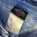 HARLEY Davidson blue hooded zipped lightweight sweatshirt jacket size small Photo 3