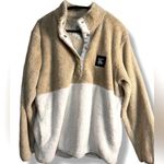 Boxercraft Fuzzy Fleece Pullover Camel and Cream Women’s Size Large Photo 2