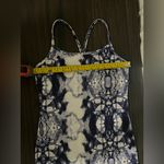 Lululemon Power Y Tank Top in a white and blue tie-dye pattern EUC Size 6 Photo 9