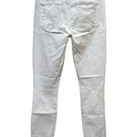 MOTHER Stunner Zip Ankle Step Fray Sz 27 White Jeans Little Miss Innocent #OP9 Photo 5