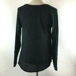 Caslon Black Cozy V-Neck Waffle Knit Tee Photo 4
