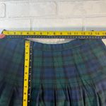 Pendleton VTG Maxi Skirt Womens 14 Green Black Watch Tartan Pleated Wool Classic Photo 9