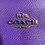 Coach City Zip Tote in Crossgrain Leather F37785 Purple Handbag Purse Dust Bag Photo 1