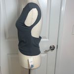 Grey Fitted Muscle Tee with High Neck Gray Size L Photo 3