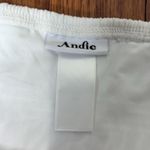 ANDIE  Bikini Set Amor Top Bikini Bottom Sugar‎ Smocked White size Small NWOT Photo 2