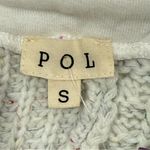 POL  Cable Knit Sweater Zip Cardigan Small Oversized Layered Gray Coastal Boho Photo 4
