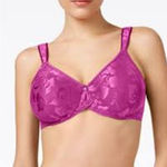 Wacoal  Awareness Full Figure Underwire Bra Womens Size 34D Dark Pink Photo 0