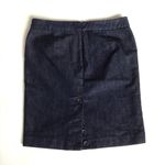 EXPRESS Dark Rinse Button Back Denim Pencil Skirt size 8 Photo 1