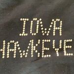 Iowa Hawkeyes zippered hoodie Black Photo 1