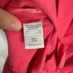 BCBGMAXAZRIA  Top S Coral Peplum Blazer Blouse Rosette Waist Indie‎ Sleaze Career Photo 5