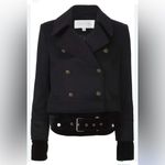 Veronica Beard Yara Velvet Hem Pea Coat 0 Photo 13