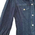Veronica Beard Evalyn Denim Puff Sleeve Shirt Dress in Apollo Size Small Photo 4
