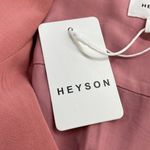 Heyson NWT Dusty Rose Linen Blend Faux Wrap Top Size Small Pink Photo 9