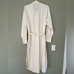 Vitamin A  Cream Long Sleeve button down collared Dress Photo 3