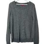 Merona Wool Rabbit Hair Cable Knit Scoop Neck Sweater Grey Women’s XL Photo 0