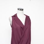 L'Agence L’AGENCE - Freja Silk Sleeveless Draped Blouse Photo 5