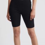 Fear of god Essentials Cotton Blend Rib Bike Shorts in Black Size XSmall NWT Photo 0