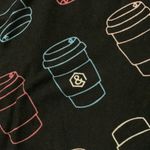 Agnes & Dora Women's  Coffee Black Printed Leggings Size Large EUC #1404 Photo 1