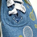 Sebastino Sneakers Women's 8.5 Blue Embroidered Tennis Shoes Rackets Comfort Photo 3