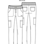 Dickies  medical EDS Essentials contemporary white jogger scrubs pants si… Photo 5