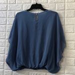 Vince Camuto powder cornflower blue blouse women's size XS Photo 4