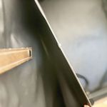 Anthropologie  | Small Gray Woven Faux Leather Crossbody Shoulder Bag Purse Chain Photo 3