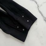 J.Crew  Drapey Oxford Crepe Jumpsuit Black Sz 12 Boilersuit Utility Chore Preppy Photo 7