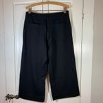 Quince  Black Ultra Stretch Ponte Cropped Wide Leg Pants Size 10 Minimalist Basic Photo 2