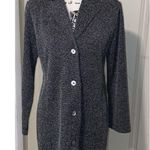 Derek Heart Women’s black white tweed button down blazer coat Sz Med Photo 2