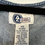 Arizona Jean Company Vintage Denim Jumper Dress Womens 18 Blue Sleeveless Size 18W Photo 3