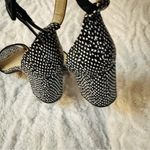 CL by Laundry Women's Black and White Polka Dot Ankle Strap Sandals Size 8 Photo 5