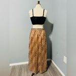 ZARA New Gold High Waist Christmas Long Sequin Skirt Size L A-Line Silhouette Photo 6