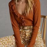 Anthropologie  | Maeve Ruffle Tie Front Blouse Photo 0