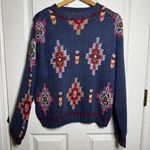 Woolrich Vintage Southwestern Rare Arctic Blue Sweater 80s 90s Cotton Photo 0