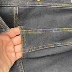 Zenergy by Chico's Denim Minimalist Jacket Womens XL Dark Blue Stretch Snap Photo 3