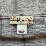 World‎ Unity Floral Sweater Top Gray Rhinestone Studded Boho Y2K Whimsigoth Size XL Photo 7