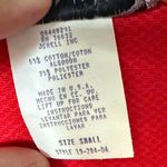 American Vintage Stonebridge USA Red Sleeveless Button Front Vest Small Textured Cotton Blend Photo 2