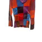 Bohemian Womens Size Medium Full Zip Hooded Jacket Patchwork Embroidered Hippie Photo 3