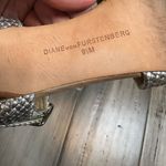 Diane Von Furstenberg  Braided Heeled Sandals Women's Silver Size 9.5 Photo 5