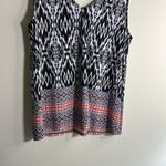 Paper Moon Black and White Patterned Sleeveless top size XL‎ Photo 1