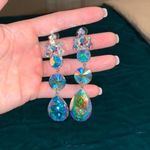 Prom / Pageant Earrings Blue Photo 0