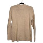 PINK - Victoria's Secret PINK Victoria’s Secret Tan Lace-up Front Knit Oversized Sweater Photo 4