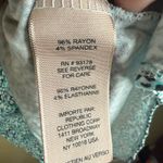 Philosophy Woman 3X Abstract Print Short Sleeve Flowy Stretchy Vacation Top Blue Photo 5