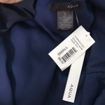 AQUA NWT  Cocktail Dress Ruffled Cold Shoulder SzS Photo 5