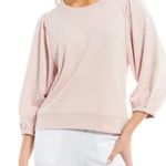 Splendid Women's Pink Shirred Shoulder Bubble Sleeve Sweatshirt Photo 0