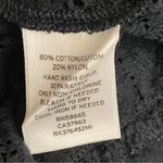 Melrose and Market Black Eyelet Ruffle Lace Top Size Small Photo 5